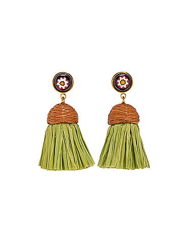 Lizzie Fortunato Women's Raffia Earrings (view 1)