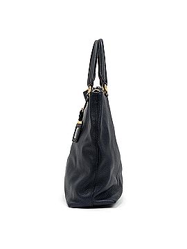 Roberto Cavalli Solid Blue Leather Tote One size