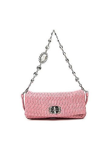Miu Miu Small Crystal Flap Clutch  (view 1)