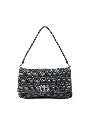 Miu Miu Medium Crystal Chain Flap Clutch  (view 1)