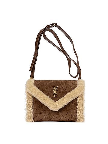 Yves Saint Laurent Shearling  Flap Pochette  (view 1)