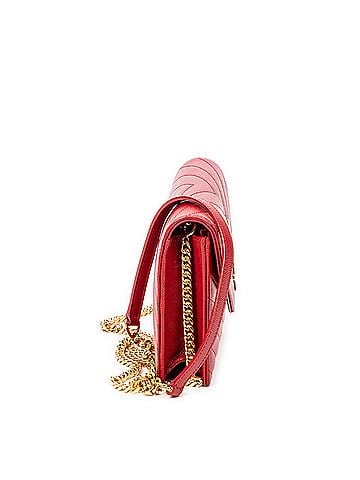 Yves Saint Laurent Envelope Wallet On Chain  (view 2)