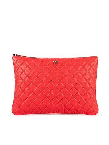 Chanel Logo Zip Clutch  (view 1)