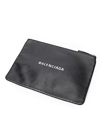 Balenciaga Logo Zip Clutch  (view 1)