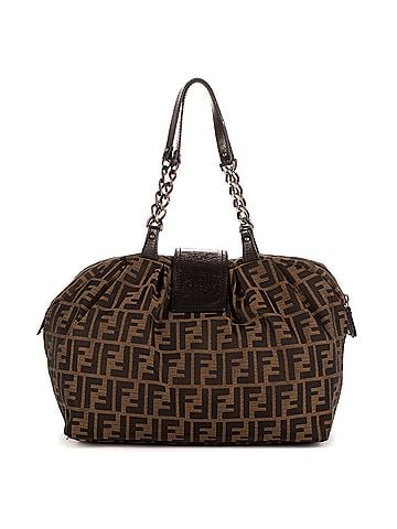 Fendi Vintage B Buckle Dome Chain Tote  (view 2)