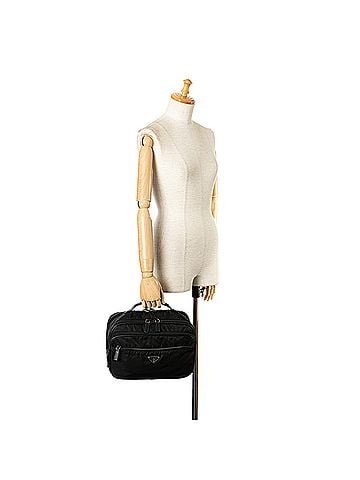 Prada Saffiano Trimmed Tessuto Vanity Bag (view 2)