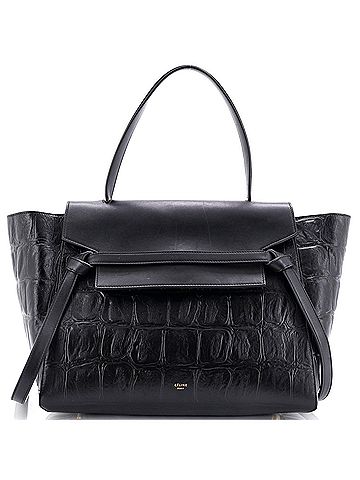 Céline Belt Bag Crocodile Embossed Leather Medium (view 1)