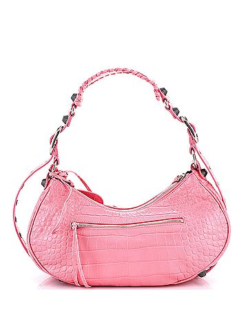 Balenciaga Le Cagole Giant Studs Shoulder Bag Crocodile Embossed Leather Small (view 2)
