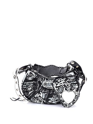 Balenciaga Le Cagole Graffiti Giant Studs Shoulder Bag Leather XS (view 1)
