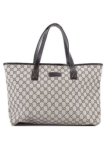 Gucci Plus Tote GG Coated Canvas with Leather Large (view 1)