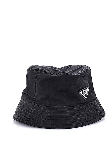 Prada Logo Bucket Hat Printed Re-Nylon (view 2)