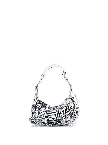 Balenciaga Le Cagole Graffiti Giant Studs Shoulder Bag Leather XS (view 2)