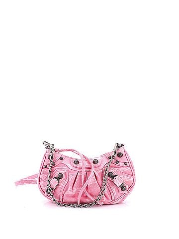 Balenciaga Le Cagole Giant Studs Shoulder Bag BB Monogram Denim Mini (view 1)