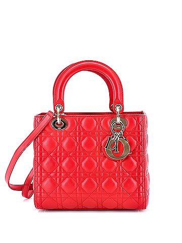 Christian Dior Lady Dior Bag Cannage Quilt Lambskin Medium (view 1)