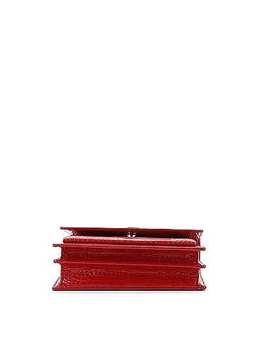 Saint Laurent Sunset Crossbody Bag Crocodile Embossed Leather Medium (view 2)