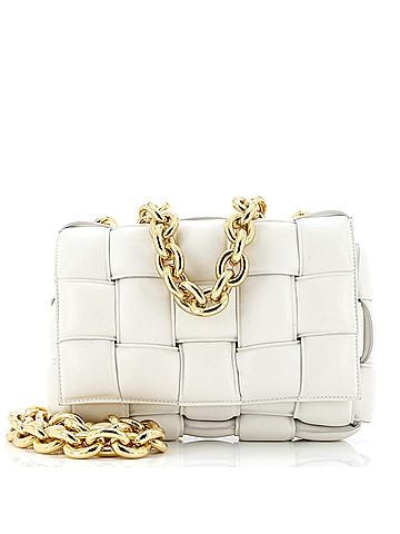 Bottega Veneta Cassette Chain Crossbody Bag Padded Maxi Intrecciato Leather (view 1)