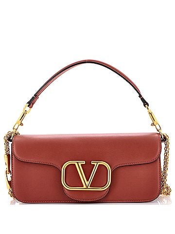 Valentino Garavani VLogo Loco Flap Shoulder Bag Leather Medium (view 1)