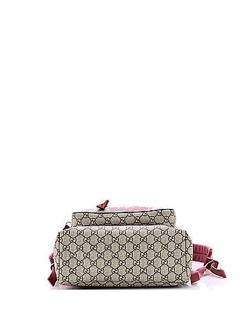 Gucci Buckle Backpack Blooms Print GG Coated Canvas Medium (view 2)