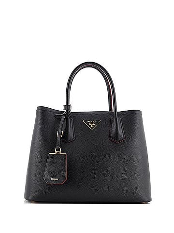 Prada Cuir Double Tote Saffiano Leather Medium (view 1)