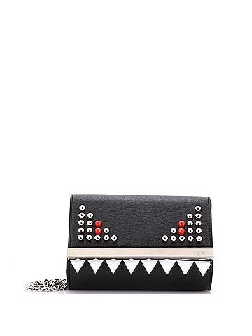 Fendi Monster Wallet on Chain Studded Leather (view 1)