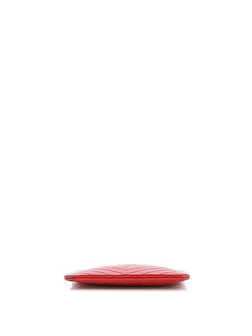 Saint Laurent Classic Monogram Wristlet Pouch Matelasse Chevron Leather Small (view 2)
