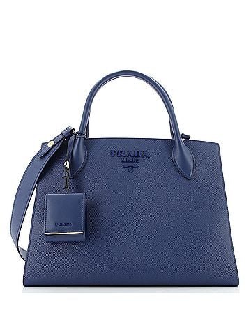 Prada Monochrome Tote Saffiano with City Calf Medium (view 1)