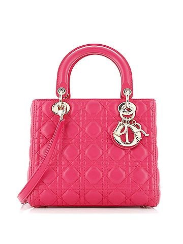 Christian Dior Lady Dior Bag Cannage Quilt Lambskin Medium (view 1)