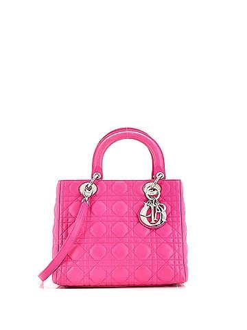 Christian Dior Lady Dior Bag Cannage Quilt Lambskin Medium (view 1)