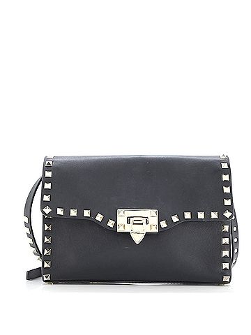 Valentino Garavani Rockstud Flip Lock Flap Bag Leather Medium (view 1)