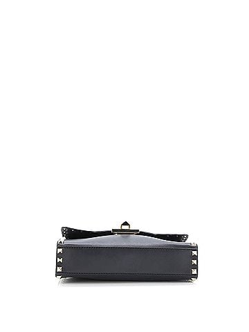 Valentino Garavani Rockstud Flip Lock Flap Bag Leather Medium (view 2)