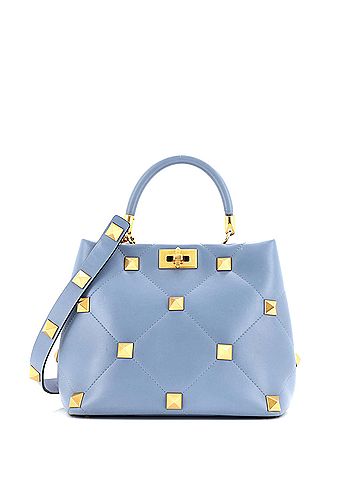 Valentino Garavani Roman Stud Top Handle Bag Quilted Leather Medium (view 1)