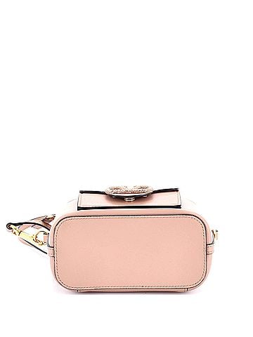Valentino Garavani VLogo Loco Top Handle Vanity Case Leather with Crystal Detail Mini (view 2)