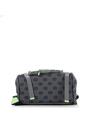 Gucci Panelled Double Buckle Backpack GG Jacquard Nylon and Rubber Large (view 2)