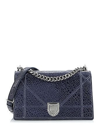 Christian Dior Diorama Flap Bag Crackled Deerskin Medium (view 1)