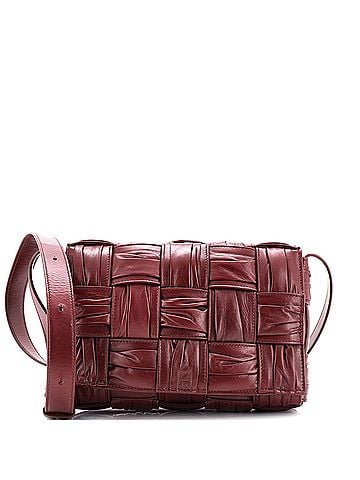 Bottega Veneta Cassette Crossbody Bag Maxi Intrecciato Plisse Leather (view 1)
