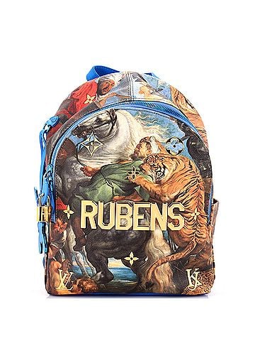 Louis Vuitton Palm Springs Backpack Limited Edition Jeff Koons Rubens Print Canvas PM (view 1)