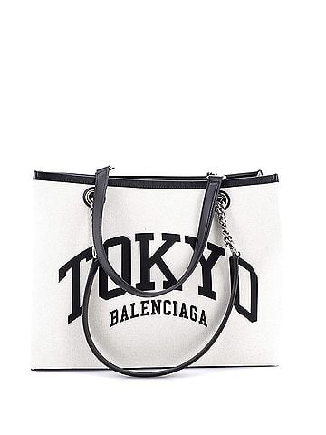Balenciaga Cities Duty Free Tote Printed Canvas Medium (view 1)