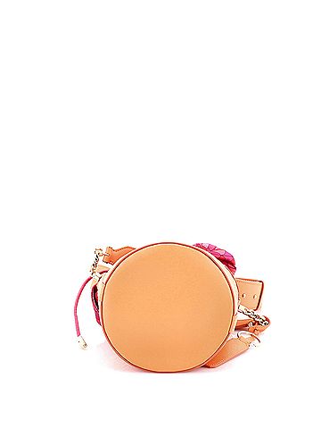 Bvlgari Forever Convertible Bucket Bag Raffia with Silk and Leather Medium (view 2)
