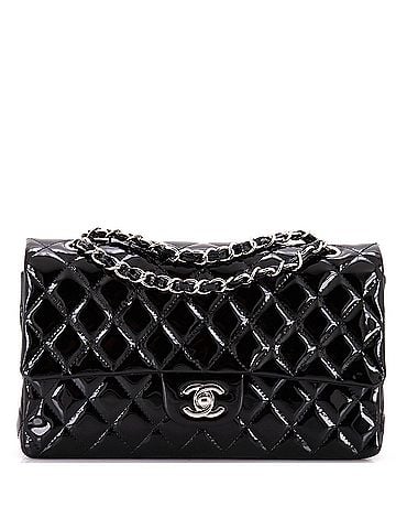 Chanel Classic Double Flap Bag Quilted Patent Medium (view 1)