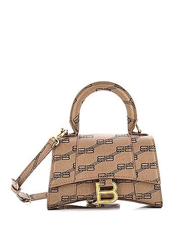 Balenciaga Hourglass Top Handle Bag BB Coated Canvas XS (view 1)
