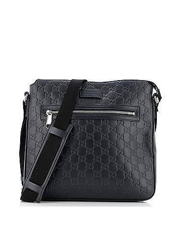 Gucci Signature Zip Messenger Bag Guccissima Leather Medium (view 1)