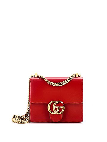 Gucci GG Marmont Chain Shoulder Bag Leather Small (view 1)