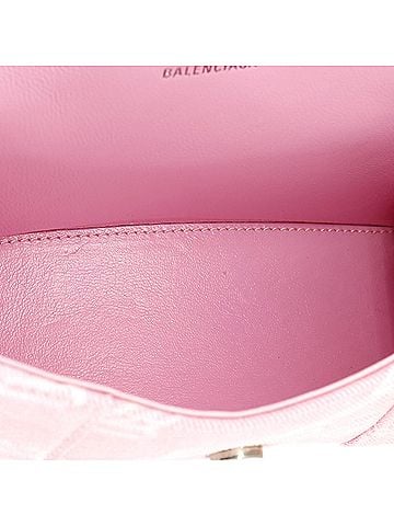 Balenciaga Hourglass Top Handle Bag BB Monogram Denim XS (view 2)