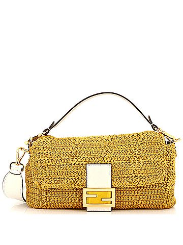 Fendi Baguette NM Bag Woven Crochet Medium (view 1)