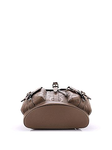 Gucci Double Pocket Belt Backpack Jumbo GG Embossed Leather Small (view 2)