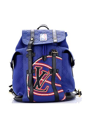Louis Vuitton x NBA Christopher Backpack Printed Monogram Taurillon Leather MM (view 1)