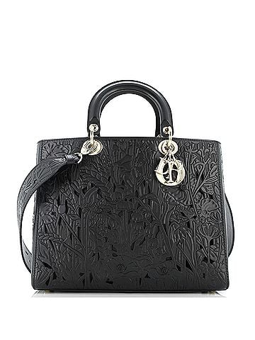 Christian Dior Lady Dior Bag Laser Cut Leather Large (view 1)