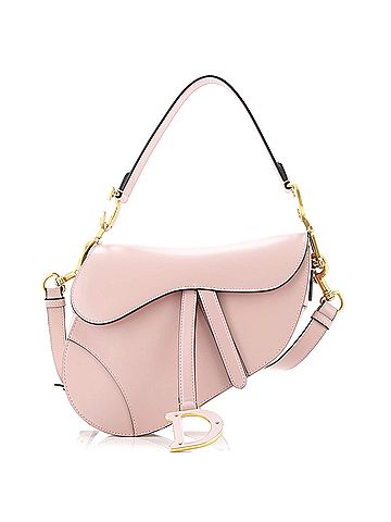 Christian Dior Saddle Handbag with Strap Leather Medium (view 1)