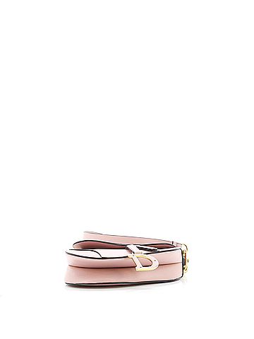 Christian Dior Saddle Handbag with Strap Leather Medium (view 2)