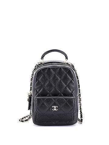 Chanel Classic CC Chain Pocket Backpack Quilted Caviar Mini (view 1)